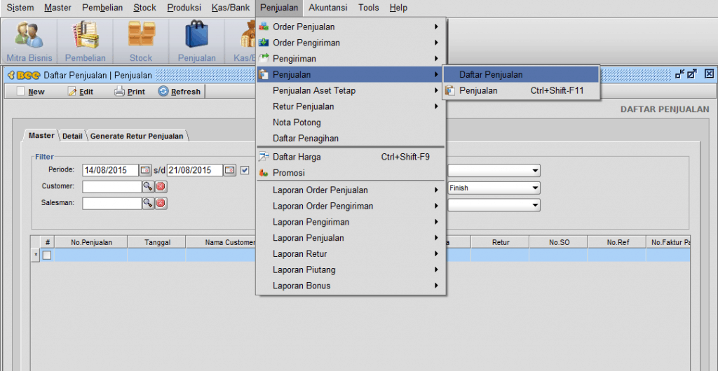 Error Karena Kode Transaksi Sudah Ada - Beeaccounting
