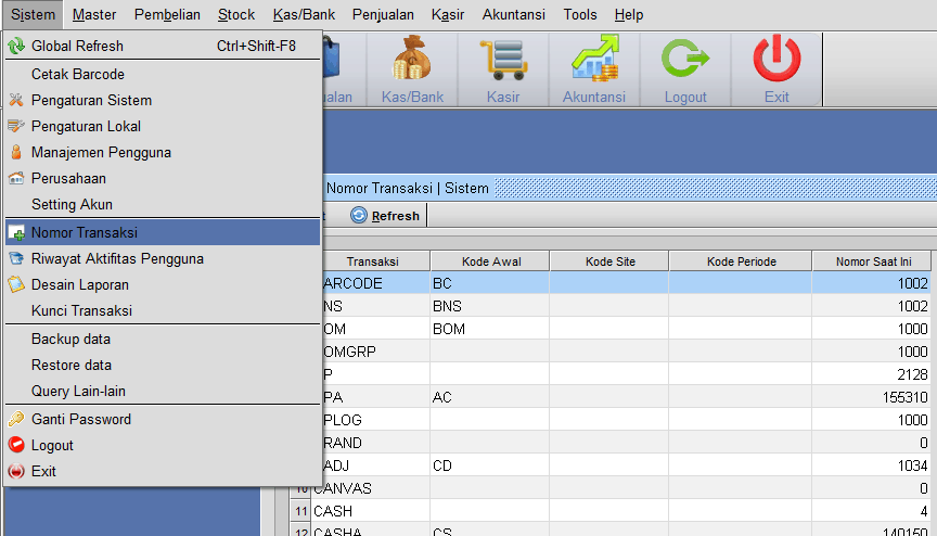 Error Karena Kode Transaksi Sudah Ada - Beeaccounting