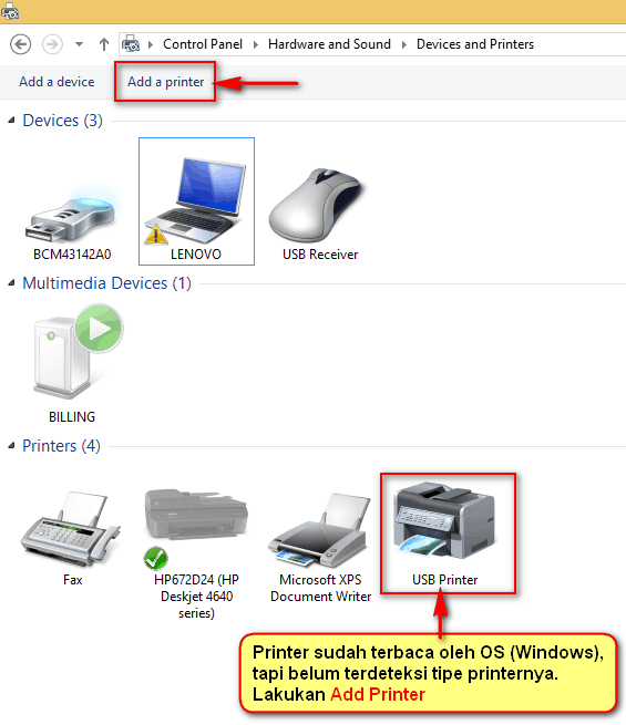 Tambah / Install Printer LX 300 di Windows - BeeAccounting