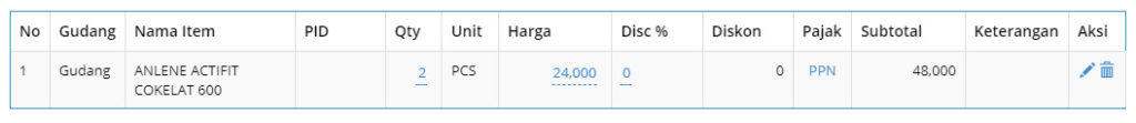 Cara Input Retur Pembelian