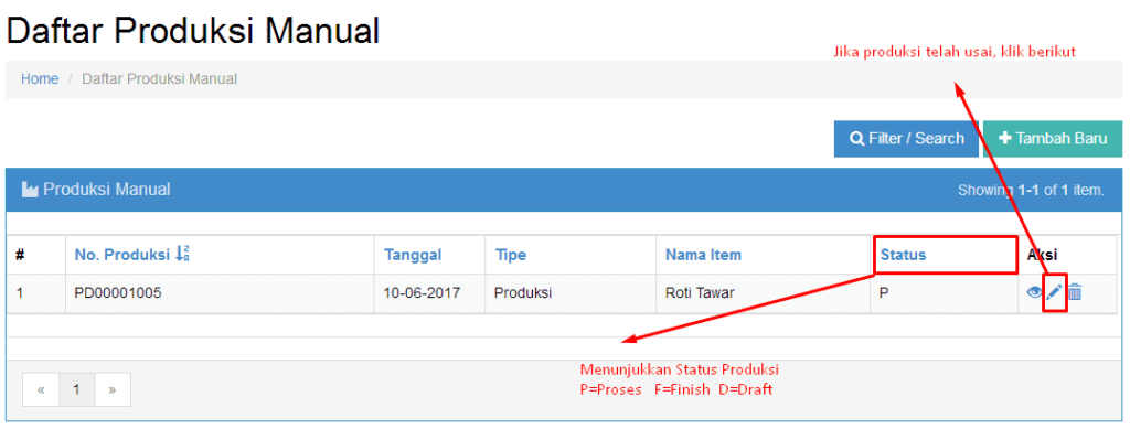 Cara Input Produksi Manual Sampai Terjadi Stock Beecloud