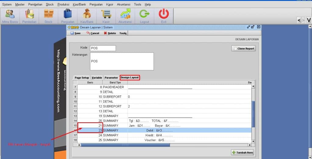 Menampilkan Total Qty Pada Nota Kasir (POS) - BeeAccounting