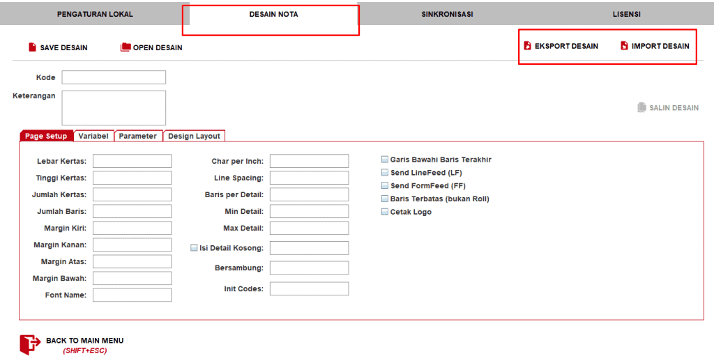 Cara Export dan Import Desain Nota Beepos Desktop