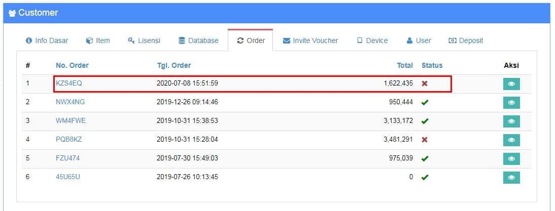 Konfirmasi Pembayaran - Order Beecloud