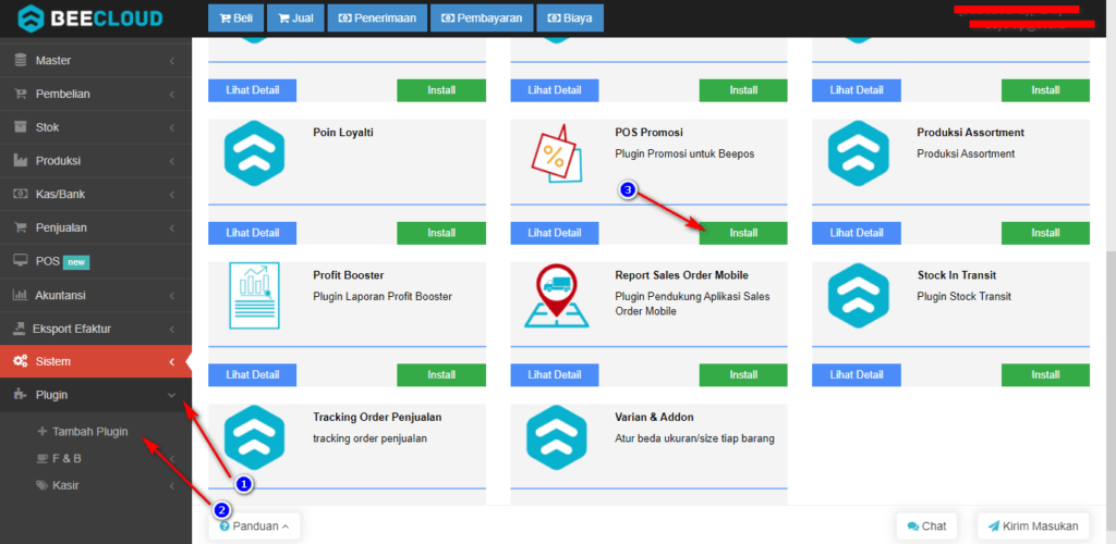 Installasi Plugin Promo Pada Beecloud (Khusus pengguna Beepos)