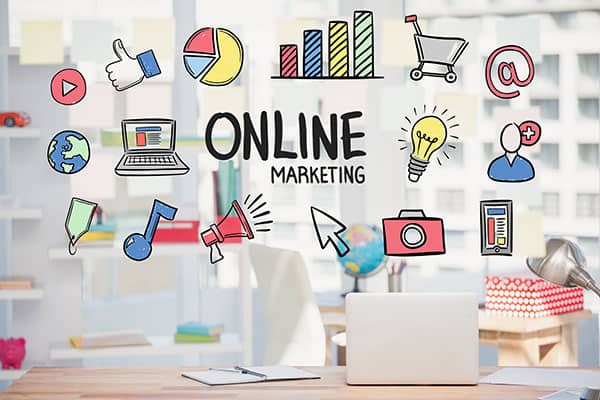 Ilustrasi Promosi Online Marketing