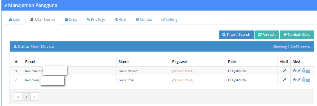 Gb 2. Tampilan Modul User