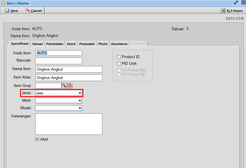 Cara Input Transaksi Bidang Usaha EMKL / Ekspedisi Muatan Kapal Laut Pada Program Beeaccounting