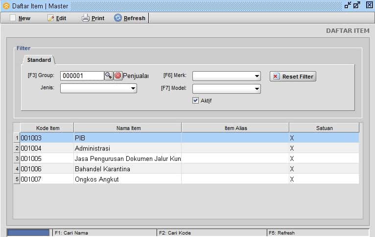 Cara Input Transaksi Bidang Usaha EMKL / Ekspedisi Muatan Kapal Laut Pada Program Beeaccounting