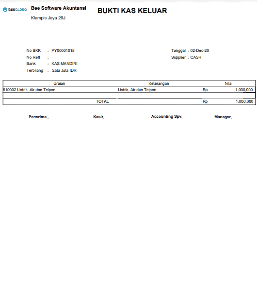 1. Invoice Penjualan Continuoes Form