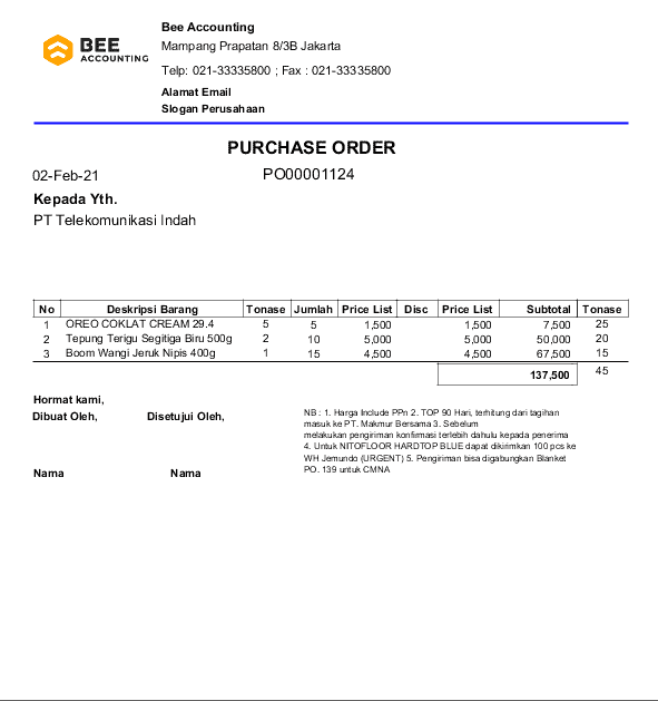 1. Invoice Penjualan Continuoes Form