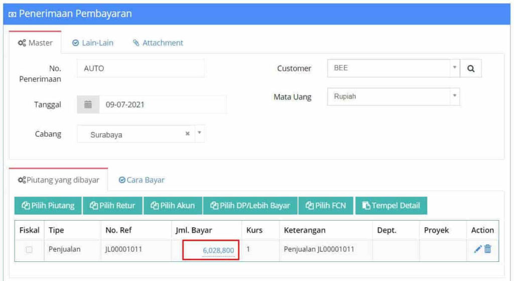 Cara Potong Piutang Dengan Nota Potong Penjualan