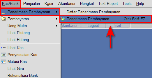 Penerimaan Pembayaran Potong Nota Potong(FCN)