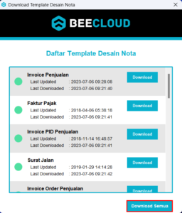Invoice Bee Panduan Update Desain Invoice Beecloud Desktop Print