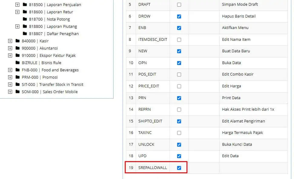 Hak Akses Outlet Untuk Semua Sales Pada Sales Order Mobile
