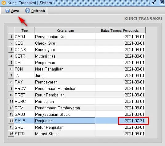 Error Melebihi Batas Kunci Transaksi Pada Beeaccounting