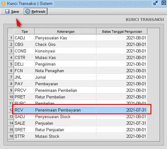 Error Melebihi Batas Kunci Transaksi Pada Beeaccounting