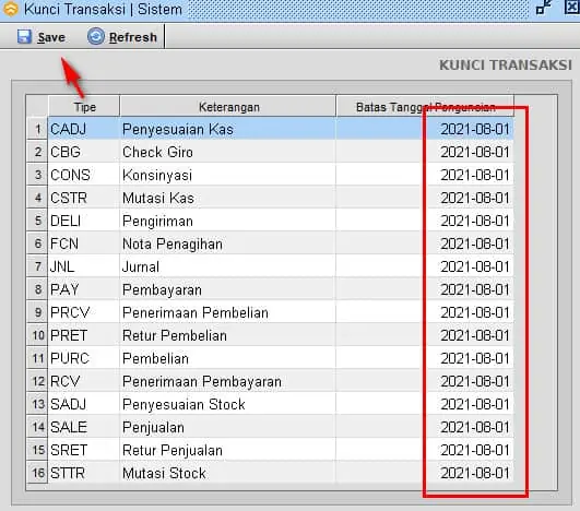 Error Melebihi Batas Kunci Transaksi Pada Beeaccounting