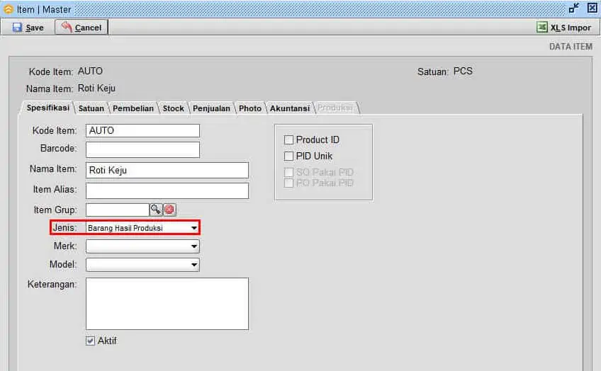 Cara Input Produksi BOM Beeaccounting
