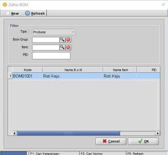 Cara Input Produksi BOM Beeaccounting