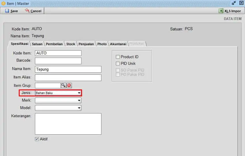 Cara Input Produksi BOM Beeaccounting