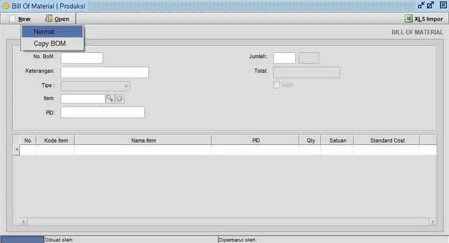 Cara Input Produksi BOM Beeaccounting