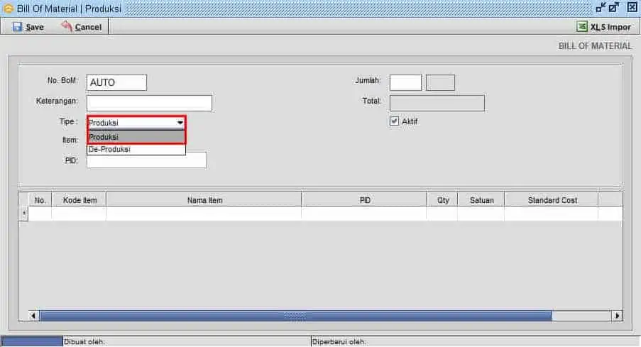 Cara Input Produksi BOM Beeaccounting