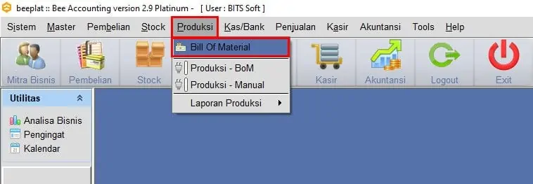 Cara Input Produksi BOM Beeaccounting