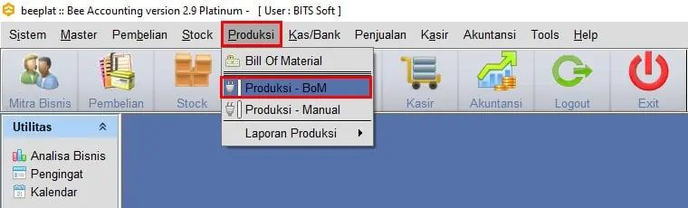 Cara Input Produksi BOM Beeaccounting