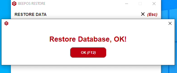 Restore Data Beepos Desktop