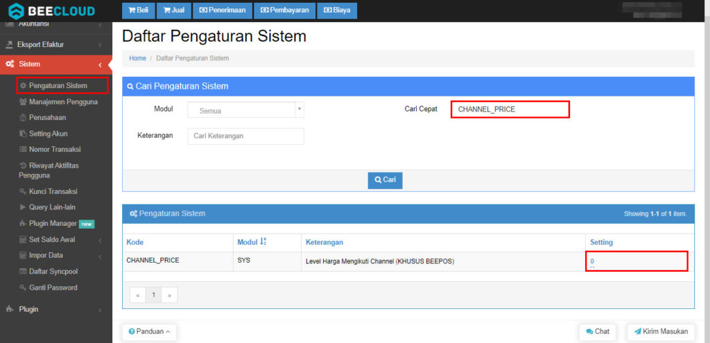 Aktifkan Level Harga Per Channel