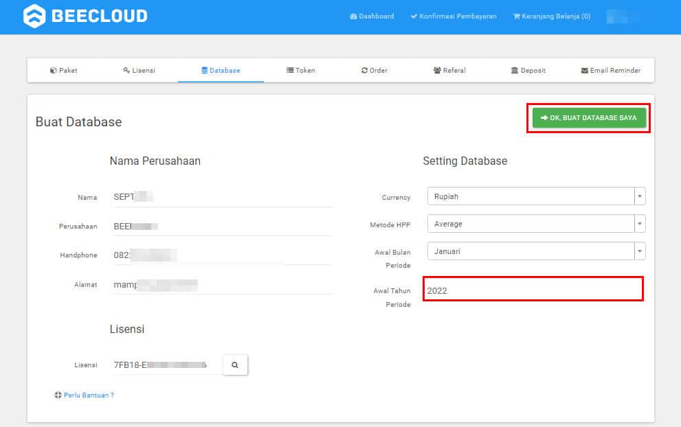 Cara Mengatur Tahun Periode - Beecloud