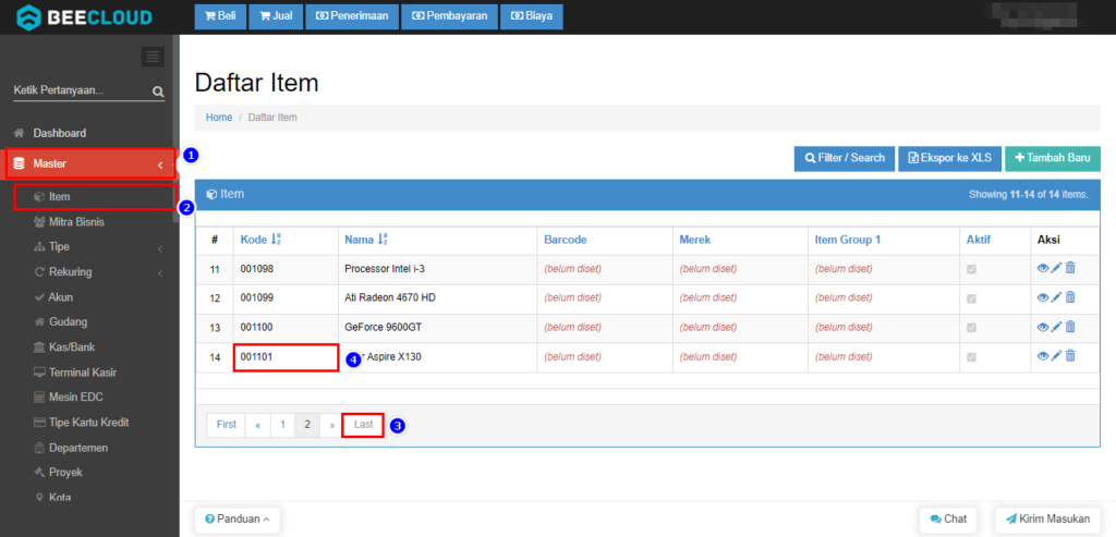 Gagal Import Data Item : Sudah terdapat data dengan kode tersebut