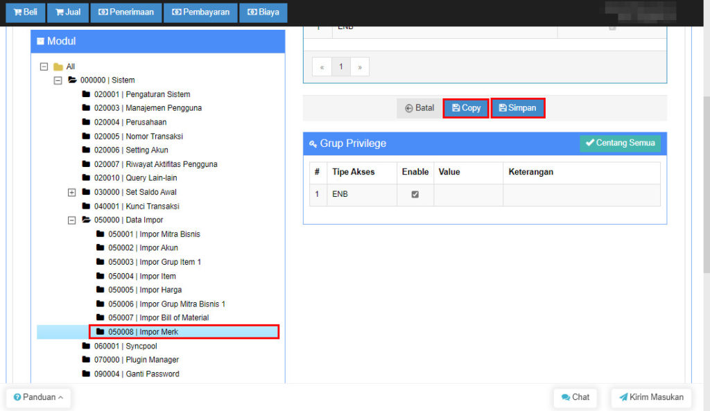 Cara Import Merk pada Beecloud