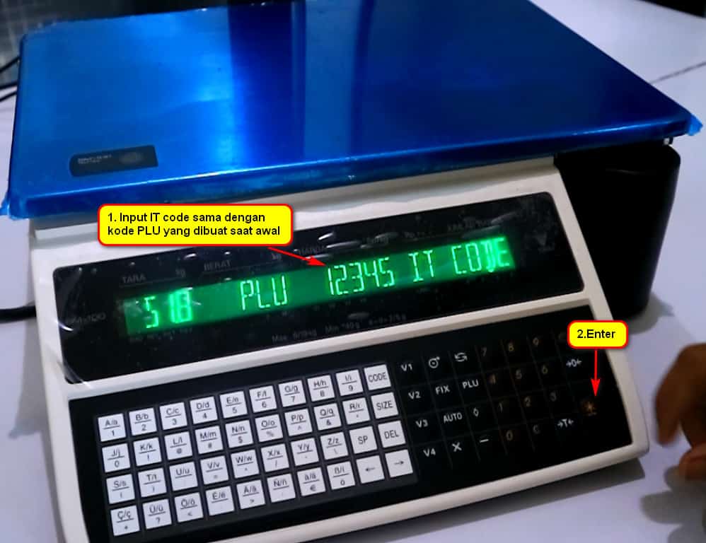 Membuat Master Item di Timbangan Digital Digi SM-100