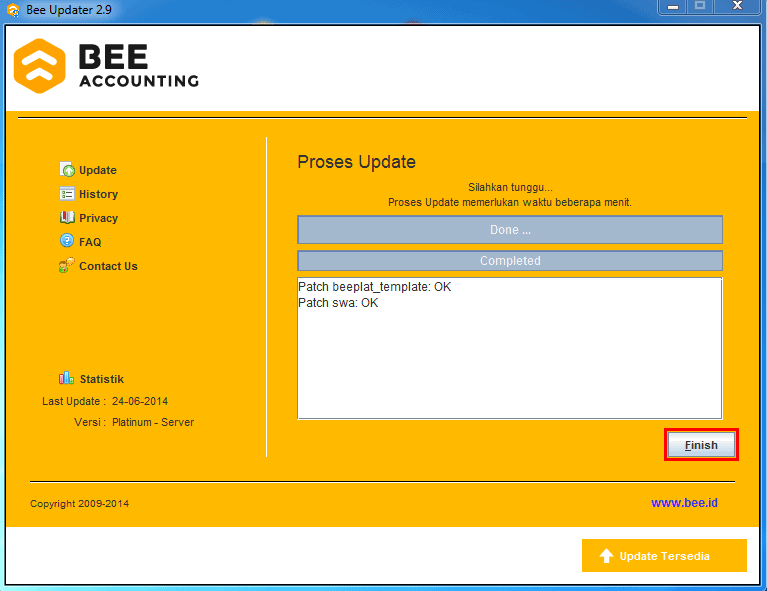 Cara Reset Transaksi Beeaccounting