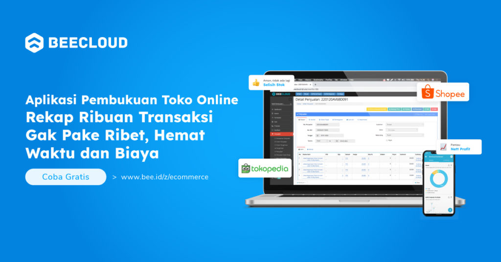 Beecloud Ecommerce untuk Toko Online web