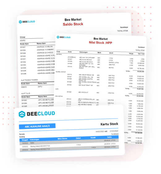 laporan stok lengkap software minimarket