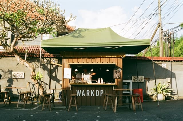 warkop cafe kasir outdoor