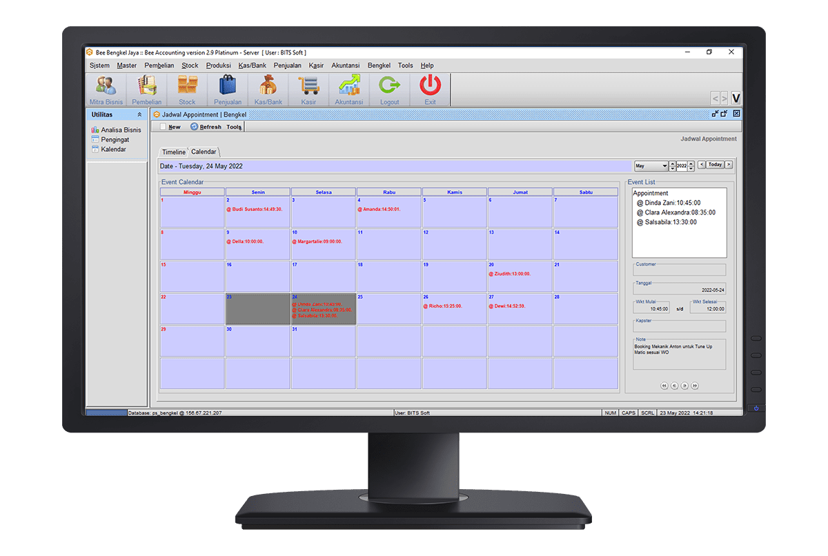 02 Beeaccounting Software Bengkel Booking Appointment Customer
