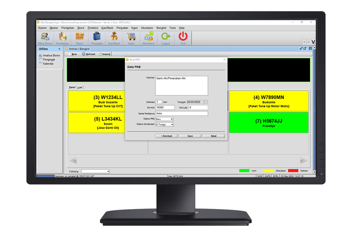 04 Beeaccounting Software Bengkel Buat Pkb