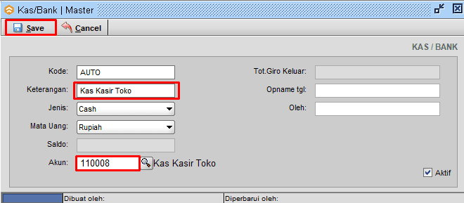 Input Data Kas