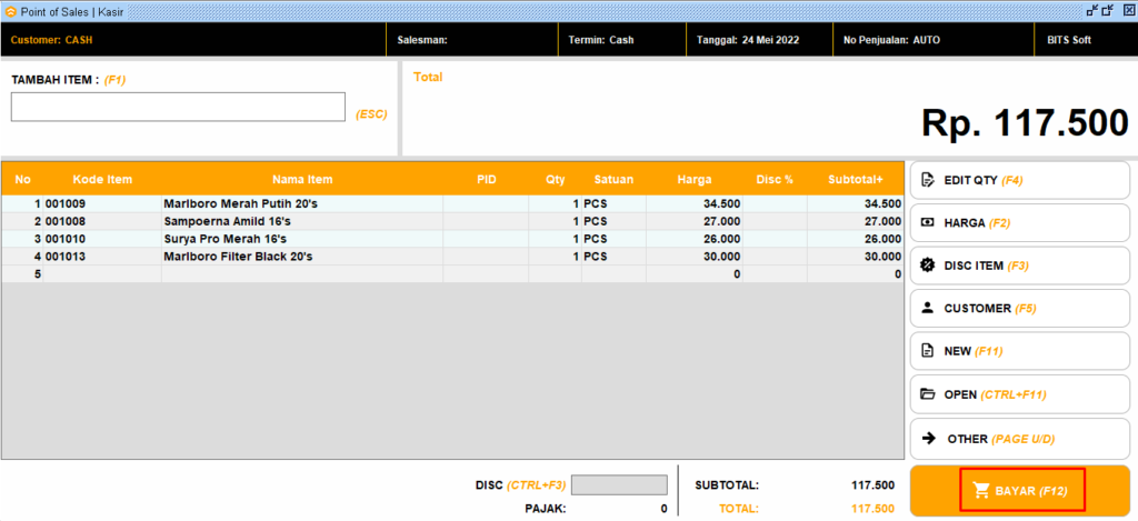 Input Detail Barang