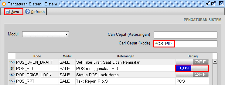 Ubah Menjadi On