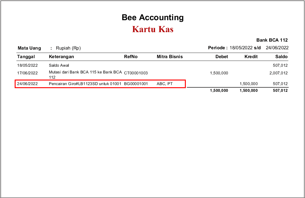 Pembayaran Menggunakan Giro Beeaccounting