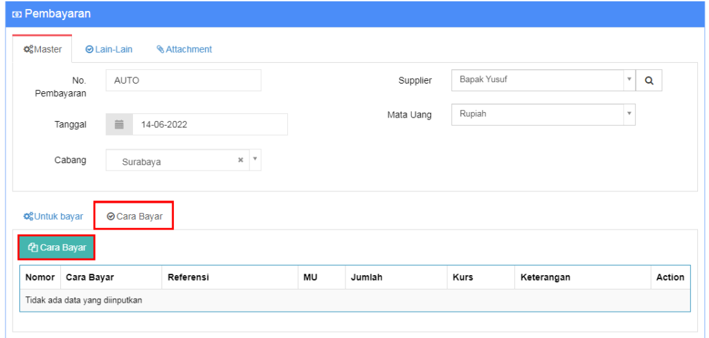 Pembayaran Menggunakan Giro Beecloud