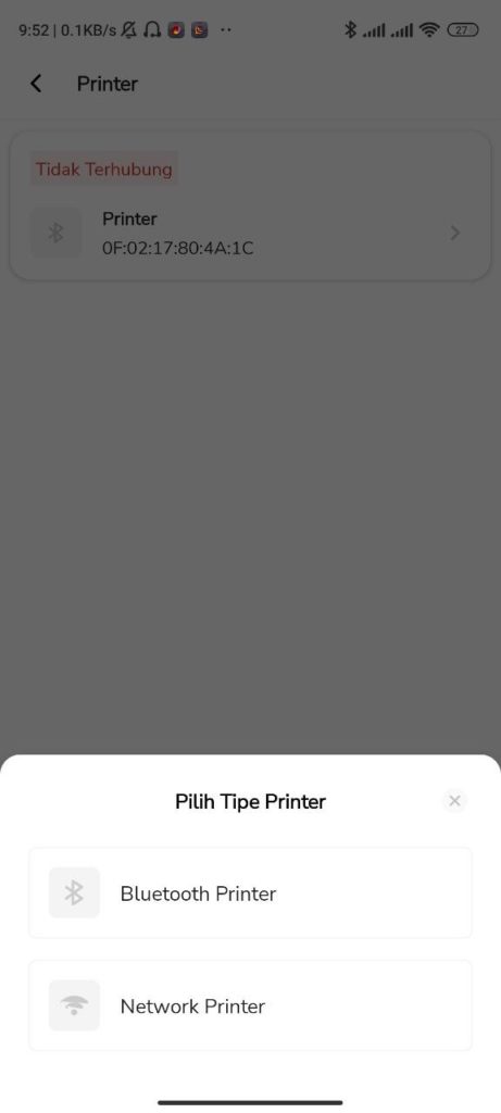 Cara Setting Printer Pada Sales Order Mobile