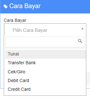 Cara Bayar Yang Tersedia