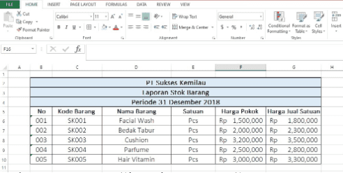 Pembukuan Stok Barang