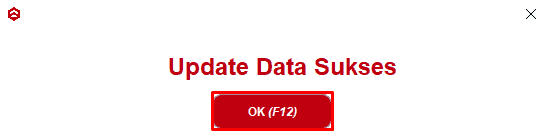 Update Data Sukses